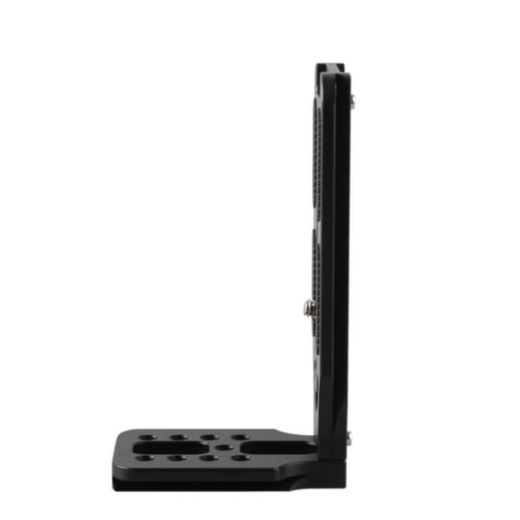 Aluminum Alloy L Bracket for Cameras Quick Release Plate, Stable Tripod Mounting, Lightweight Hollow Design, Black GUYUTING Spare Part