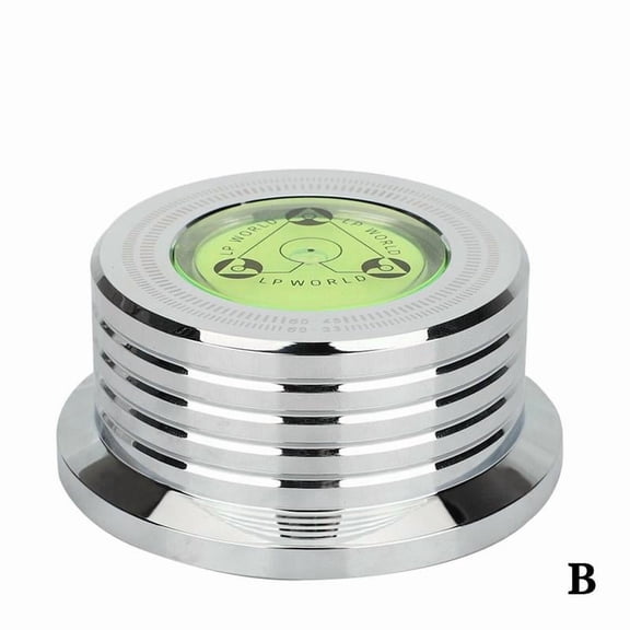 Aluminum Alloy LP Record Stabilizer For 60Hz Turntables With Bubble Level And Speed Tester