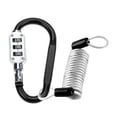 thumbnail image 1 of Aluminum Alloy Lock Carabiner Resettable 3 Dial Digit Combination Password Locks, 1 of 20