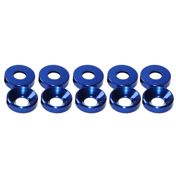 Aluminum Alloy M2 M3 M4 M5 M6 Anodized Countersunk Head Bolt Washers Gasket LOT