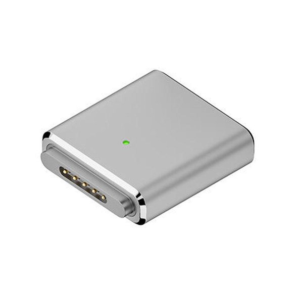 Aluminum Alloy Magnetic USB-C Converter with 100W Charging Status Display for M1/M2/M3/M4 Devices