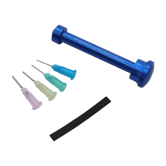 Aluminum Alloy Manual Syringes Dispenser Plunger Tool Solder Flux Pastes for UV Solder Mask Ink Welding Oil Pusher
