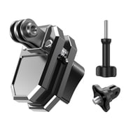All Aluminum Alloy Motorcycle Windshield Clip Mount for GoPro Hero 13/12/11/10/9, Motorbike Windscreen Clamp with Adapter for DJI Osmo Action 6/3/4/5 Pro, Insta360 X5/X4, Action Camera Accessories