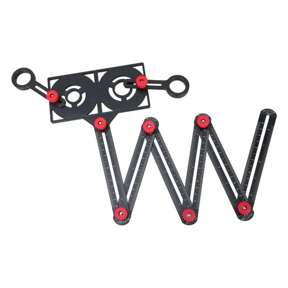 Aluminum Alloy Multi-function 6/12fold Ruler Angle Finder Universal Angler Ruler