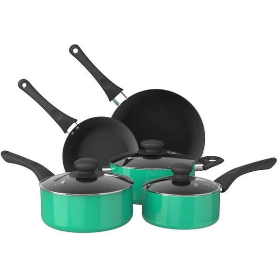 Aluminum Alloy Non-Stick Cookware Set, Pots and Pans - 8-Piece Set