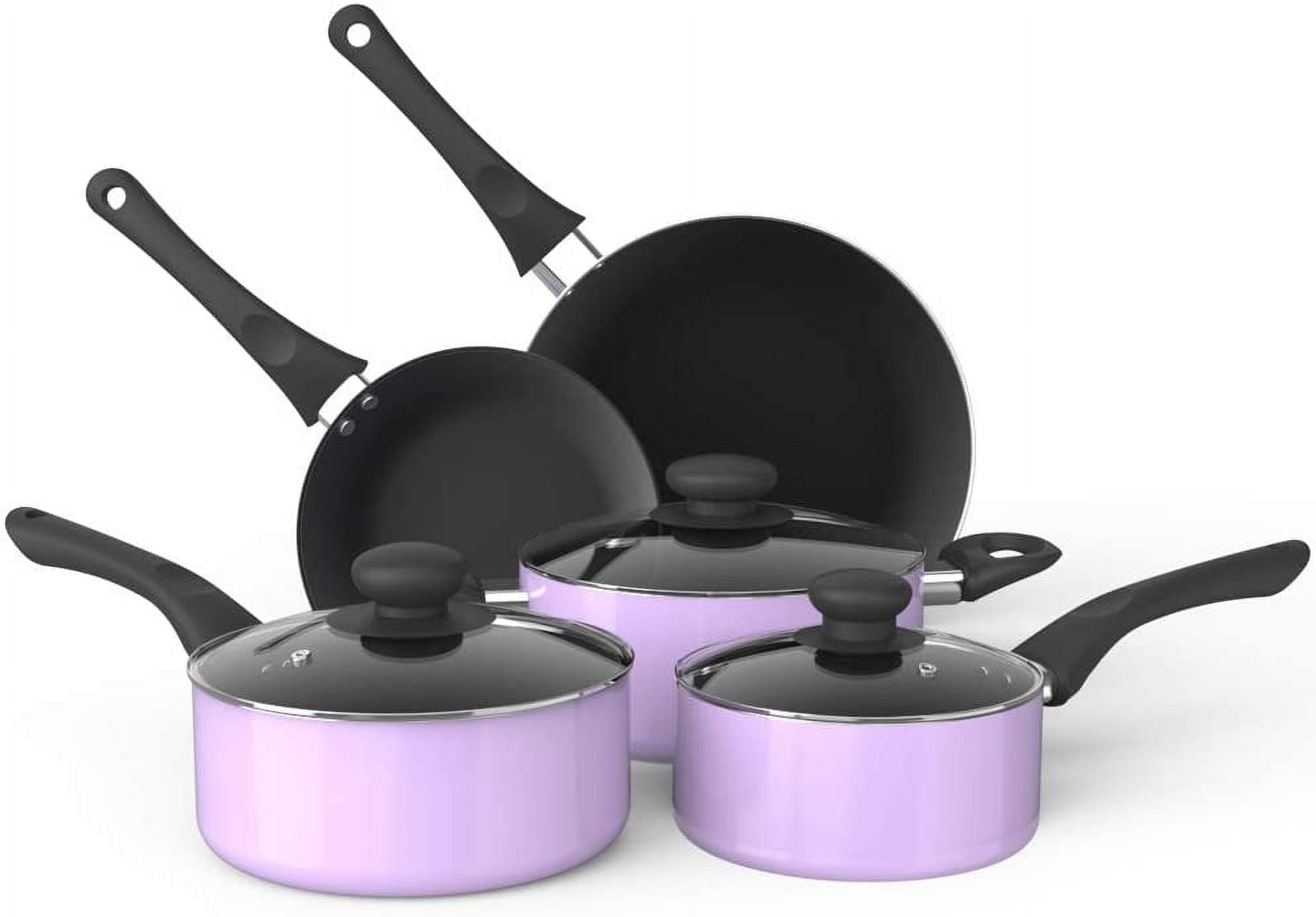13-Piece Granite Aluminum Cookware Set,  Cookware set, Purple kitchen  accessories, Purple kitchen