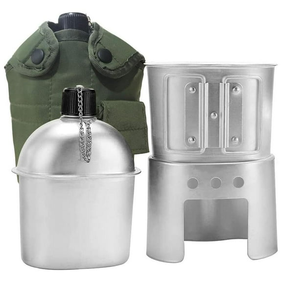 Aluminum Alloy Outdoor Camping Cookware Set with Portable Design and Anodized Finish