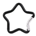 thumbnail image 1 of Aluminum Alloy Outdoor Star Shaped Spring Snap Locking Carabiner Clip Keychains For Backpack Camping Hiking Traveling Rubber Pad Climbing Climbing Goods, 1 of 2