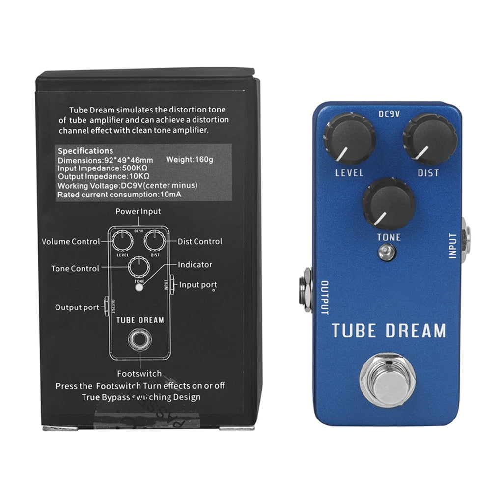 Aluminum Alloy Overdrive Pedal with Flexible Practice Pedal for Guitarists and Vintage Sound Enthusiasts