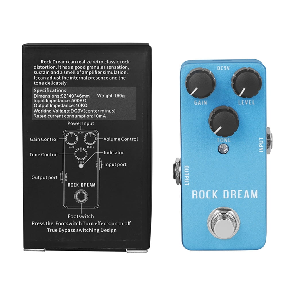 Aluminum Alloy Overdrive Pedal with Flexible Practice Pedal for Guitarists and Vintage Sound Enthusiasts