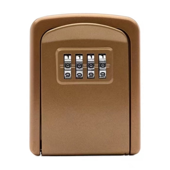 Aluminum Alloy Password Key Lock Box , Wall Mounted Key Safe Waterproof Outdoor Key Box 4 Bit Password Key Safe Lock Box ,Security and Anti-Theft