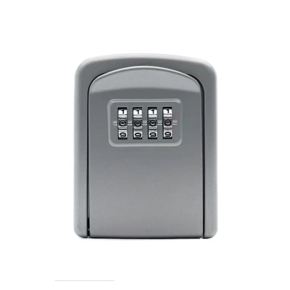 Aluminum Alloy Password Key Lock Box , Wall Mounted Key Safe Waterproof Outdoor Key Box 4 Bit Password Key Safe Lock Box