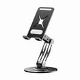 thumbnail image 1 of Aluminum Alloy Phone Stand Multi Angle Rotate Tablet Dock Holder Desktop Bracket For Mobile Devices, 1 of 9