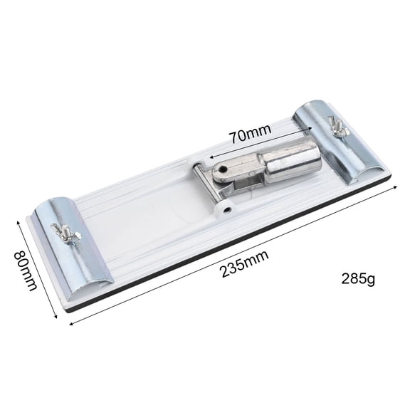 Aluminum Alloy Pole Sander Head No-Flip Design Adjustable Angle Drywall Sanding Tool for Wall Ceiling Finishing 9 x 3.25 Inch Compact Size Fits 3/4 Threaded Poles(White)