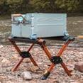 thumbnail image 1 of Aluminum Alloy Portable Folding Storage Rack for Outdoor Camping - Travel Insulation Box Cooler Bucket Car Fridge Stand, 1 of 9