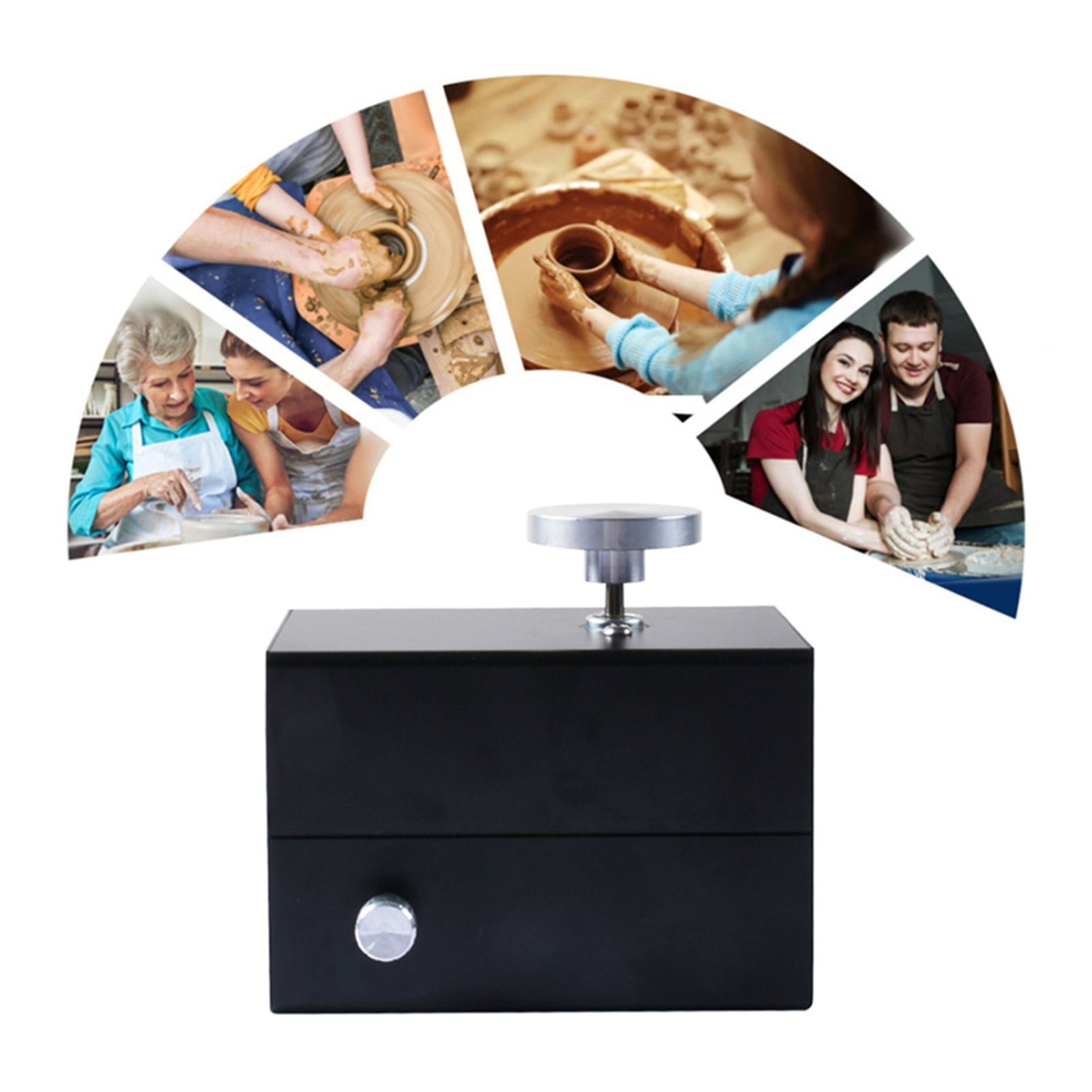 Aluminum Alloy Pottery Machine Mini Pottery Machine Wheel Forming Ceramics Clay Art Craft DIY Clay Tool for Children Gift ,Wide Ranging Usage
