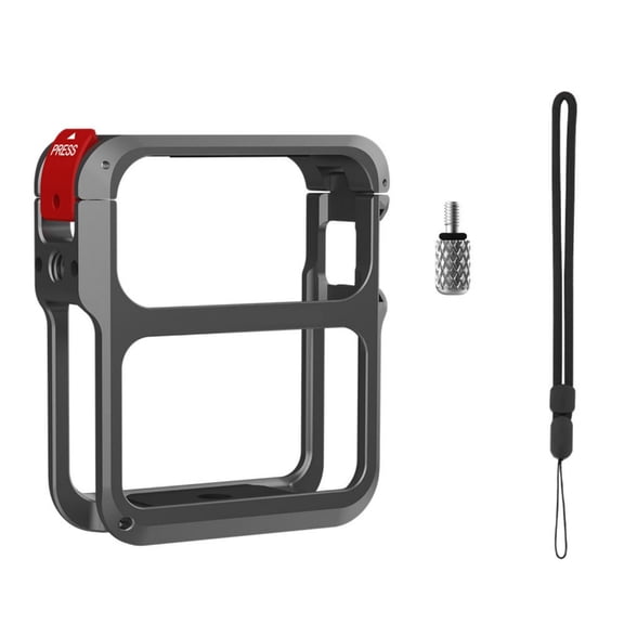 Aluminum Alloy Protective Cage for Action Cameras Quick Installation Multiple Accessory Mount