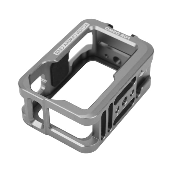 Aluminum Alloy Protective Case For <span Style="background:red"></span> Osmo Action Camera With 2 Cold Shoe Mounts & Heat Dissipation