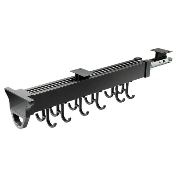 Aluminum Alloy Pull-Out Organizer, 12-Inch Expandable Rack for Pots & Pans, Maximize Cabinet Storage Space in Kitchen