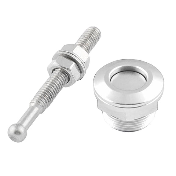 Aluminum Alloy Push Button Quick Release Bonnet Pins Lock Latch /Black /Blue - Sliver, as described