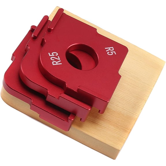Aluminum Alloy Radius Jig Router Templates Radius Quick-Jig Router Bit Templates Routing Woodworking Radius Round Corners Tools(R5 R10 R15 R20 R25 R30)