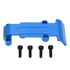 Aluminum Alloy Rear Skid Plate Set Upgrade Accessory Fit for 1/16 Scale RC Car E Revo VXL Slash 4WD Summit Remote Control Vehicles Part Accessories Blue