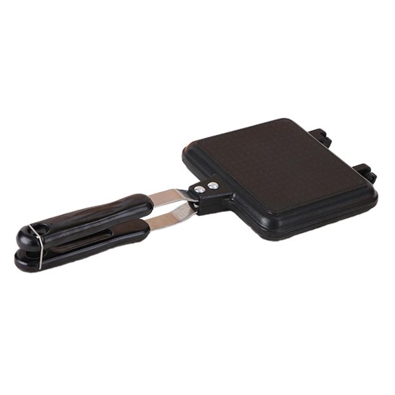 Aluminum Alloy Sandwich Maker Mini Waffle Maker Bakeware Nonstick Handheld Sandwich Pan Breakfast Maker for Cafe Kitchen Home