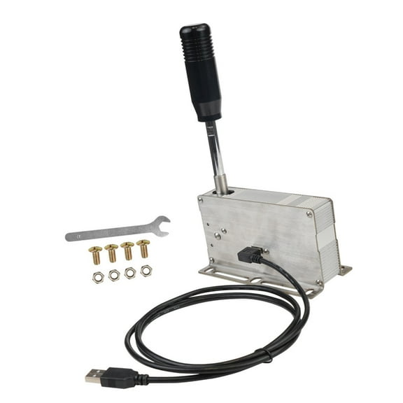 Aluminum Alloy Sequential Gear Shifter for PC Racing Game Wide Compatibility