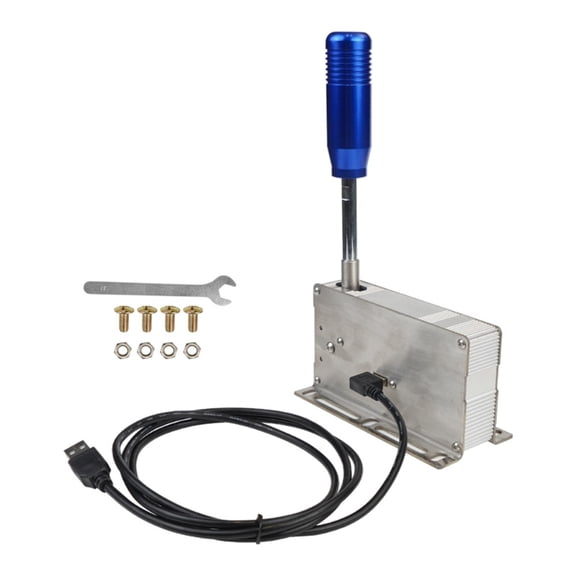 Aluminum Alloy Sequential Shifter PC Sim Racing Game Plug and Play Gear Shift Controller for Most Steering Wheels