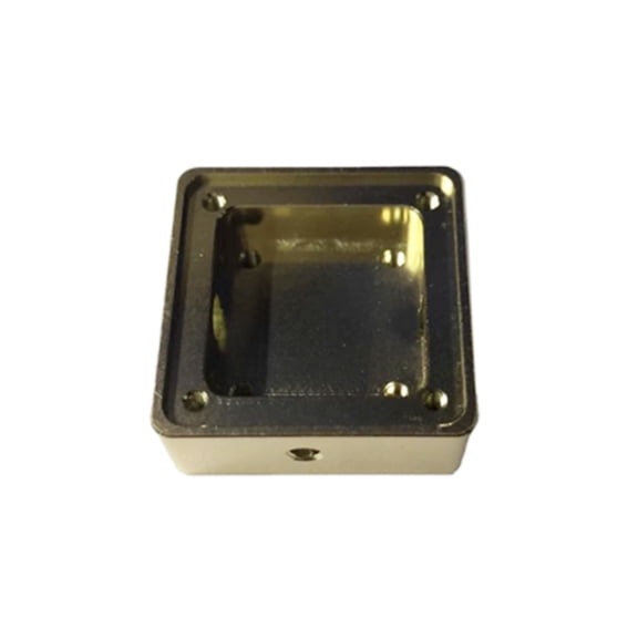 Aluminum Alloy Shell Shielded Enclosure 19X19X5.5mm Golden Conductive Oxidation Multi-Functional Portable  Box