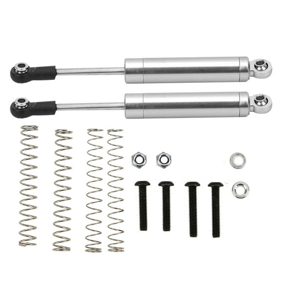 Aluminum Alloy Shock Struts Damper Remote Control Spare Part for 1/10 RC Crawler, Silver - R86007S