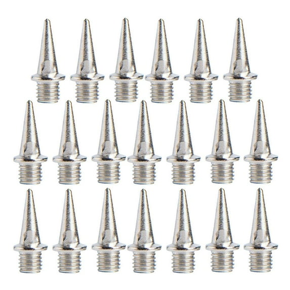 Aluminum Alloy Shoe Spikes, Multiple Sizes for Running Trails, Enhanced Traction and Stability, Lightweight Easy Installation, 20-Piece Set for Athletic Use