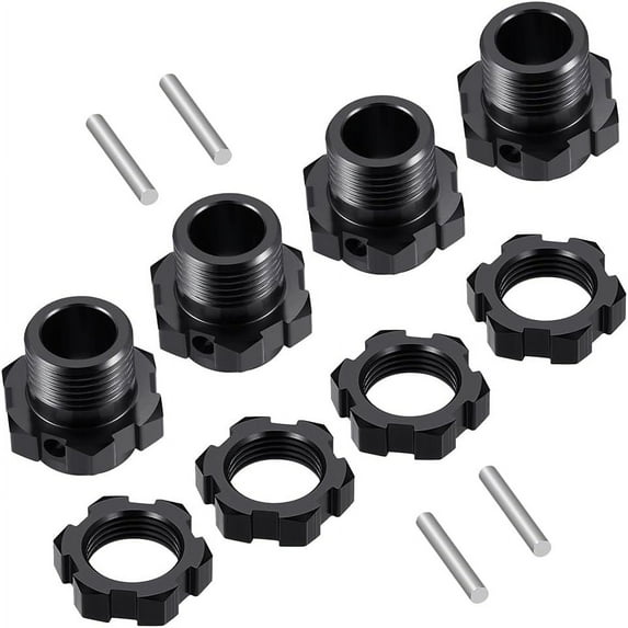 Aluminum Alloy Silver 4Pcs for 1/8 KRATON 6S V4 and V5 BLX RC Wheel Hex Hubs Adapter Upgrade Parts
