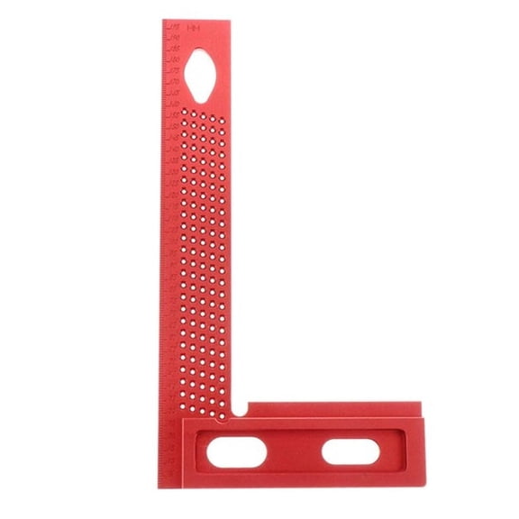 Aluminum Alloy Square Ruler with Metric Scale Height Gauge - Essential Carpenter Tool for Precision Woodworking