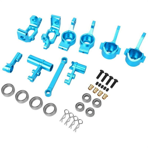 Aluminum Alloy Steering Knuckle Hub Carrier Saver Upgrade Parts for RC 1/10 Redcat Volcano EPX Blue