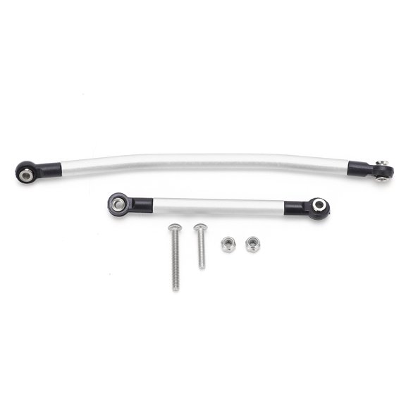 Aluminum Alloy Steering Link Linkage Tie Rod Kit for Scx10 90046 90047 CarSilver