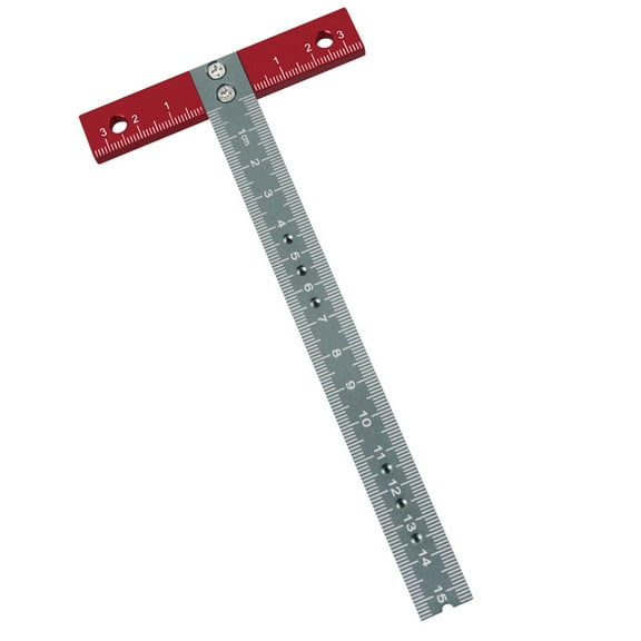 Aluminum Alloy T Square Ruler with 3D Body, High Measurement for Crafting and Buildings Architect Engineering