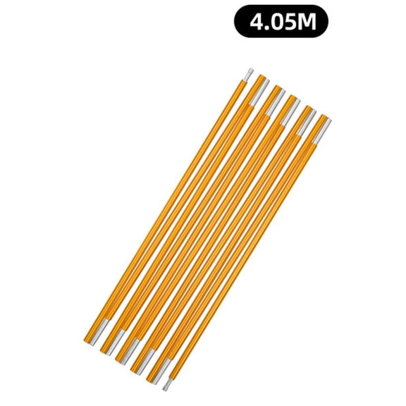 Aluminum Alloy Tent Pole Replacement, for 7001T6 Aircraft Grade Support Rod 8.5mm Diameter Camping Hiking Tent Repair, Lightweight Replacement Pole, 4.05m, Yellow