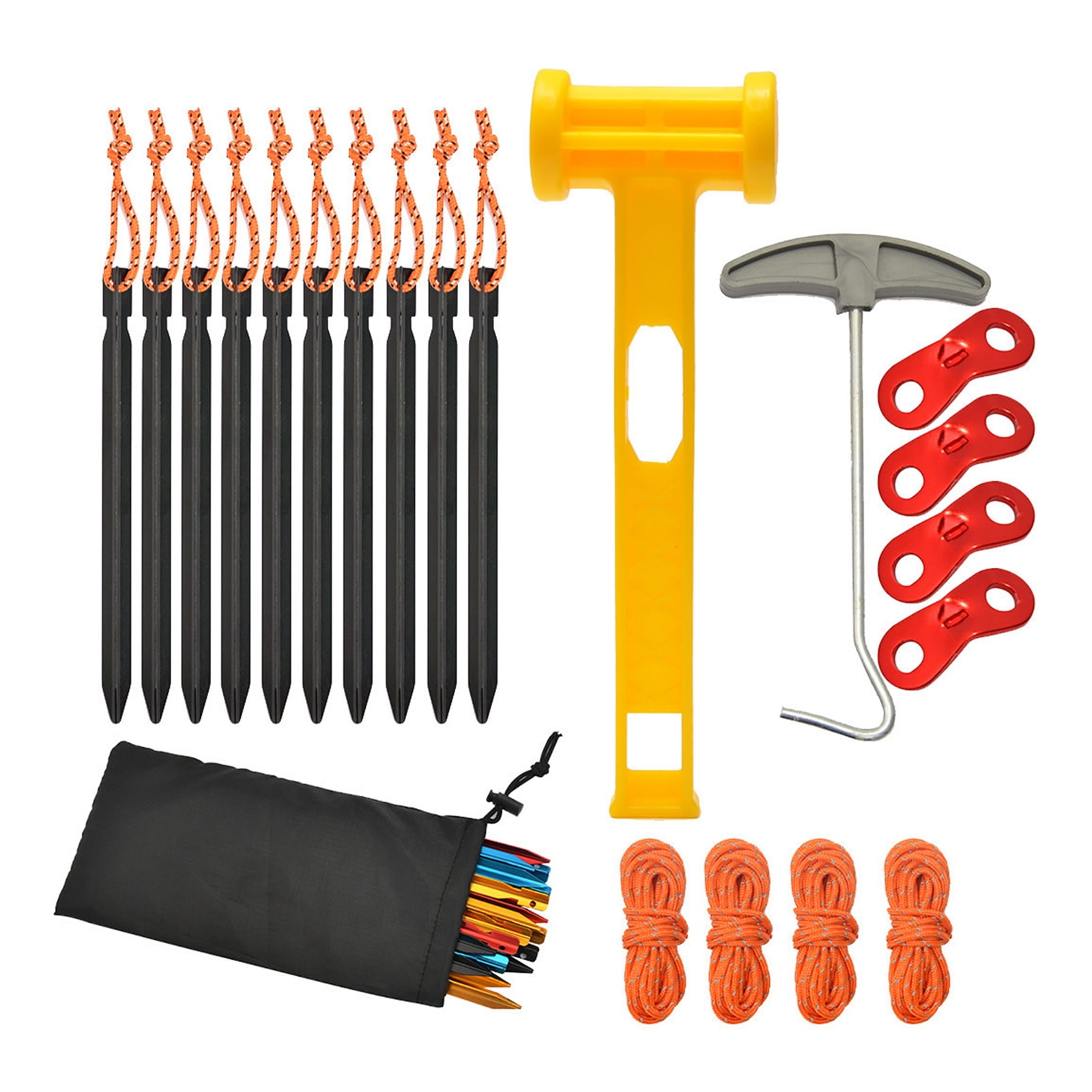 Aluminum Alloy Tent Stakes Must Have Camping Accessories for Stability & Easy Assembly and Easy Camping Set