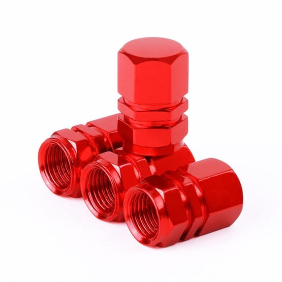 Aluminum Alloy Tire Valve Caps - Heavy Duty, Dustproof, Airtight Wheel Covers for Cars, SUVs, Bikes, Trucks, Motorcycles - Universal Fit