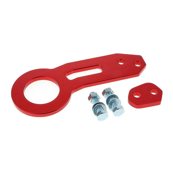 Aluminum Alloy Tow Towing Hook Trailer s with Two Screw Holes , Red, as described