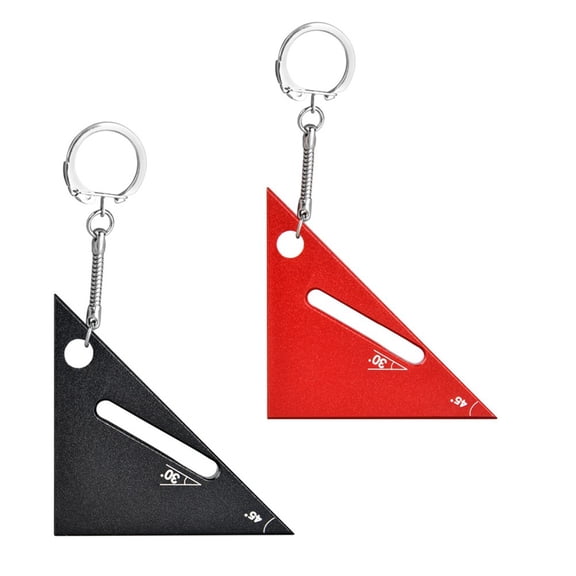 Aluminum Alloy Triangle Ruler Measurement Tool 45/90 Degree Protractor Carpenter