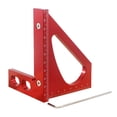 thumbnail image 1 of Triangular Ruler Red Triangular Ruler High Aluminum Alloy Triangular Ruler Layout Measuring Tool for Eng, 1 of 10