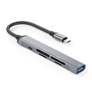 Aluminum Alloy Type C Card Reader USB C to MSM2/USB Card Reader USB C Hub for Professionals, Students,Enthusiasts