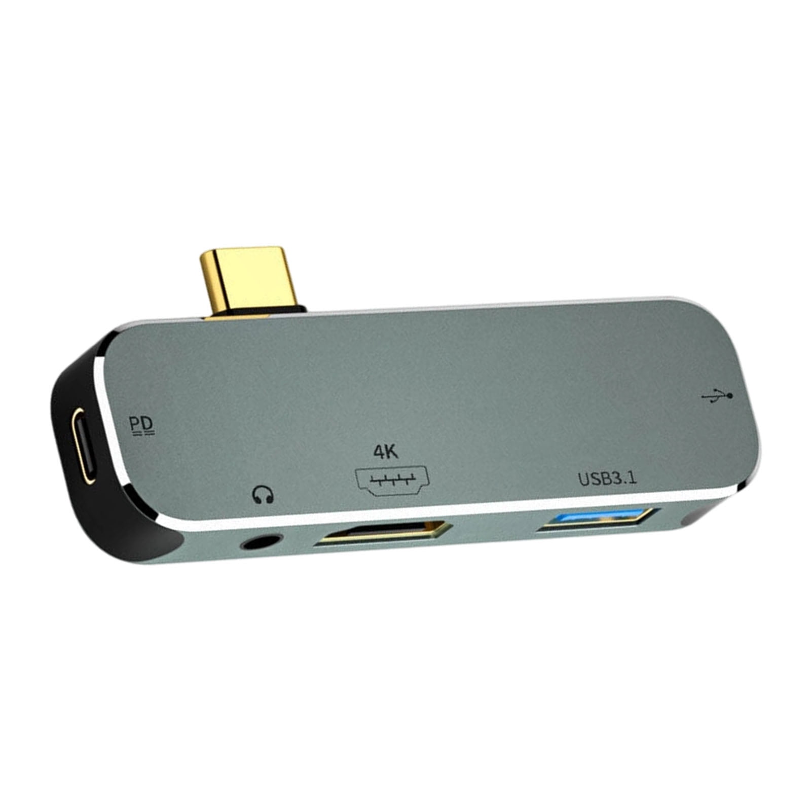 Aluminum Alloy Type C Hubs with HDTV 4K Output and USB3.0 for Laptop ...
