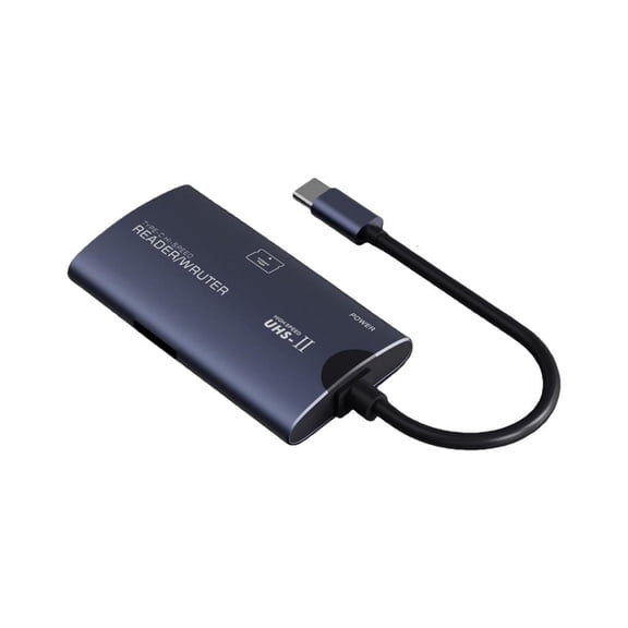 Aluminum Alloy USB C to CF and TF Card Reader with USB A Highly Speed Transfer
