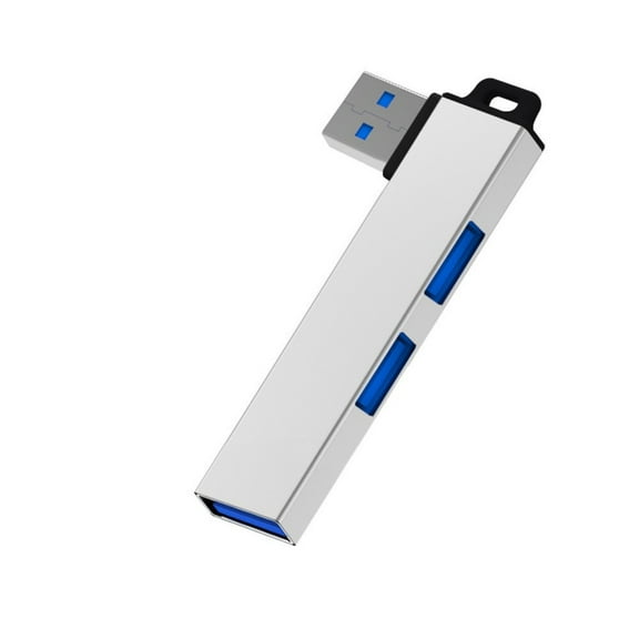 Aluminum Alloy USB3.0 Hubs Expander with 3USB Port for Window, and Androids Devices Stable Data Transfer