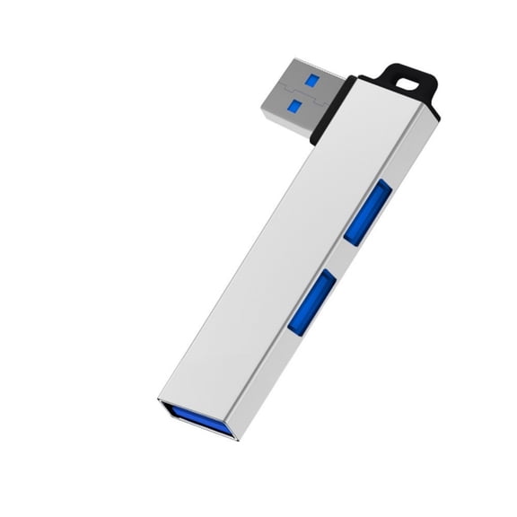 Aluminum Alloy USB3.0 Hubs Expander with 3USB Port for Window, , and Androids Devices Stable Data Transfer