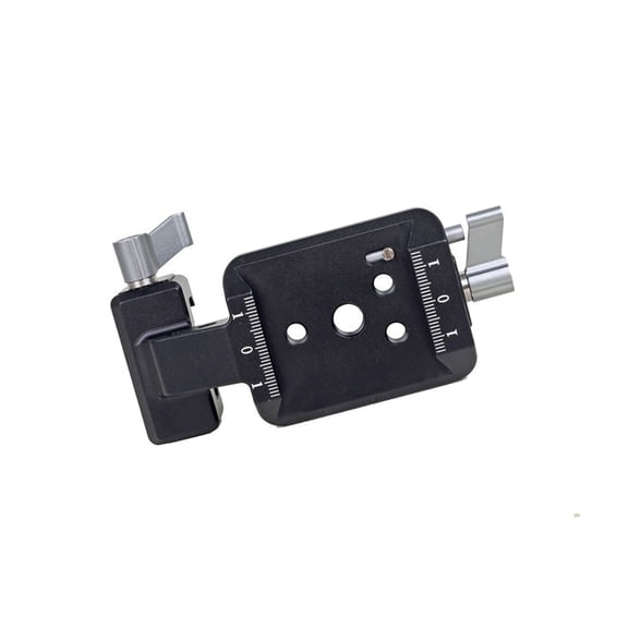 Aluminum Alloy Vertical Mount Clamp - Quick-Release, Secure Locking for Professional Camera Stabilizers