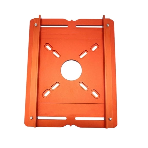 Aluminum Alloy Wood Router Slotting Bracket Guide Tool, Adjustable Dual-Scale Router Base Plate, Precision Accessory for Straight Grooves, Cabinet Making & Woodworking